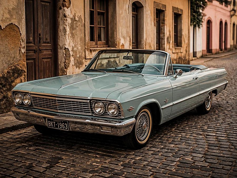 Restored vintage car — AI enhanced high-resolution version